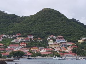 French Village on Isle de Saintes of Guadeloupe.