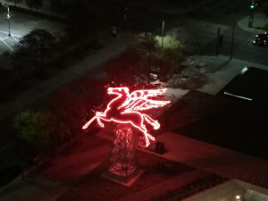 Flying red horse - a Dallas icon from the 1930's
